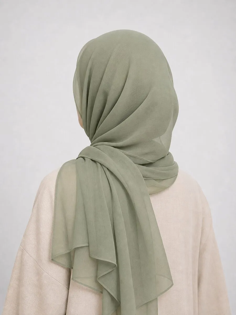 Hijab mousseline classique